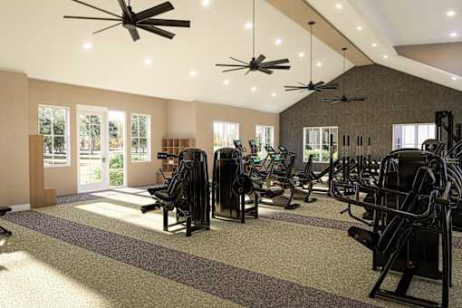Gym at Heritage on Hover Apartments, Longmont, CO