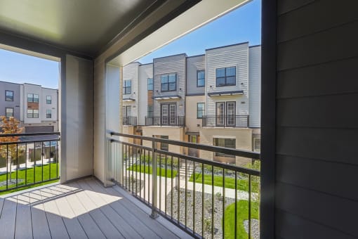 Balcony view at Meridian at CityPlace, Woodbury, MN