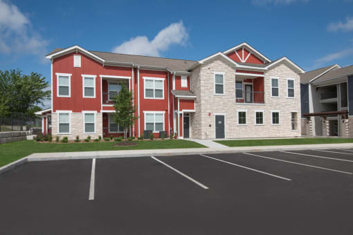 Exterior Porch at Watermark at Steele Crossing, Fayetteville, AR, 72703