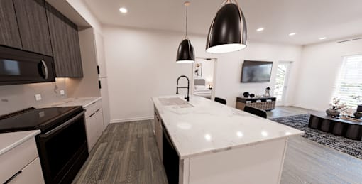 Modern kitchen at Verity Luxury Apartment Homes Apartments, Vero Beach