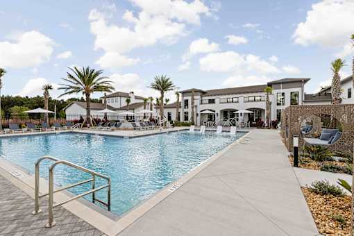 Outdoor Swimming Pool at Terrassa Luxury Apartments, St. Augustine