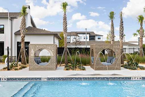 Pool With Cabana at Terrassa Luxury Apartments, St. Augustine, Florida
