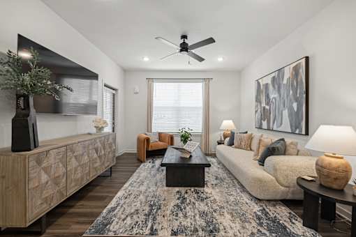 Living Room Interior at Terrassa Luxury Apartments, Florida