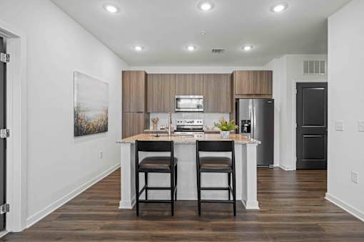 Island Kitchen at Terrassa Luxury Apartments, St. Augustine, Florida