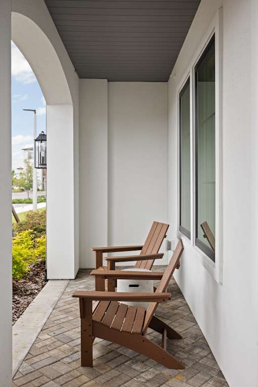 Patio Chairs at Terrassa Luxury Apartments, St. Augustine, Florida