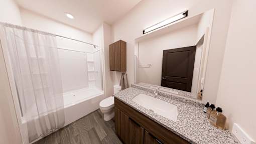 Bathroom With Bathtub at Terrassa Luxury Apartments, Saint Augustine, FL