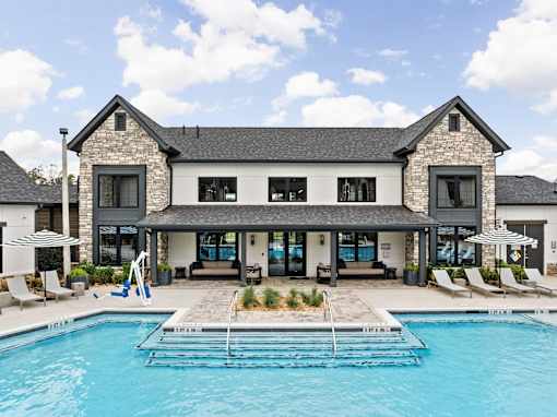 Sparkling Pool at The Levi Luxury Apartments, McDonough, GA, 30253