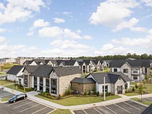 Aerial Exterior View at The Levi Luxury Apartments, McDonough