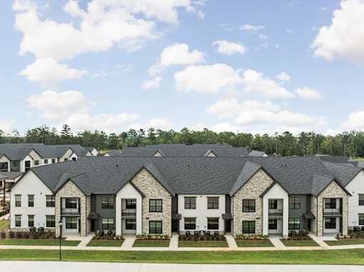Aerial Exterior View at The Levi Luxury Apartments, McDonough, Georgia