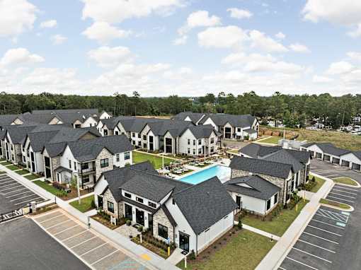 Aerial View at The Levi Luxury Apartments, McDonough