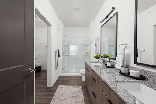 Bathroom at The Levi Luxury Apartments, McDonough, GA, 30253