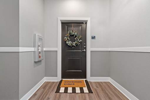 Hallway Door at The Quinn Luxury Apartments, Pensacola, Florida