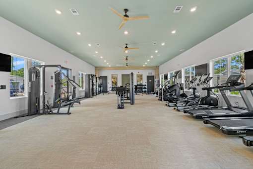 Modern Fitness Center at The Quinn Luxury Apartments, Pensacola, FL, 32526