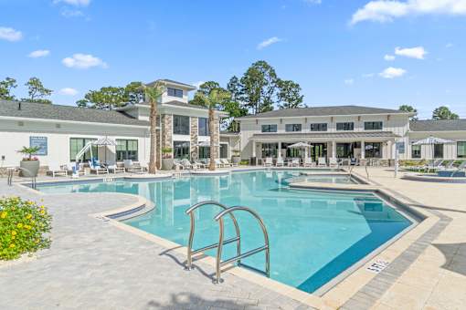 Outdoor Swimming Pool at The Quinn Luxury Apartments, Pensacola