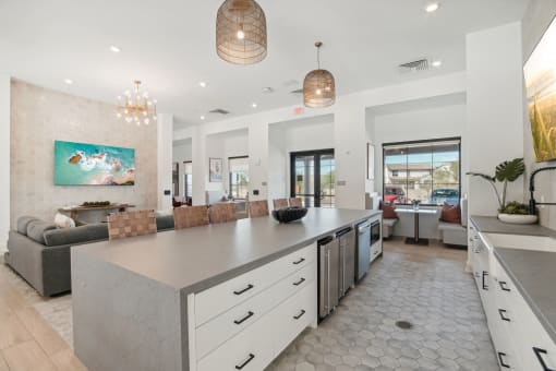 a rendering of the lobby of a store with a shark on the wall at The Maddox Luxury Apartment Homes, Arizona, 85326 