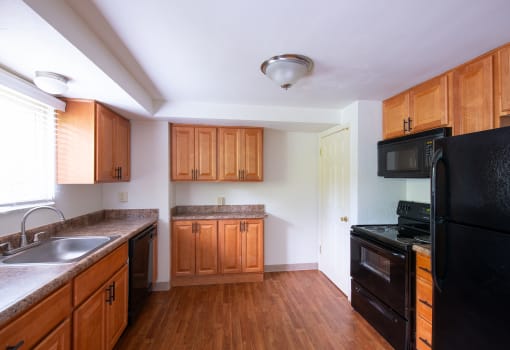 Fully Equipped Kitchen at Holiday Park Apartments, Pittsburgh, PA, 15239