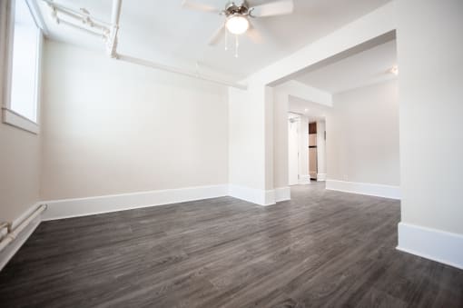 Living area at 980 Wolseley Apartment Suites for rent in Winnipeg