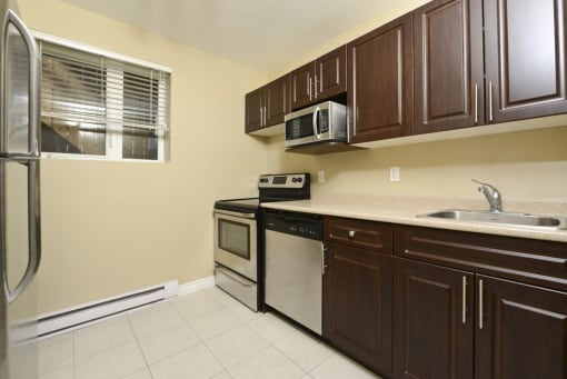 Kitchen at 43 Edmonton Apartment Suites in Winnipeg