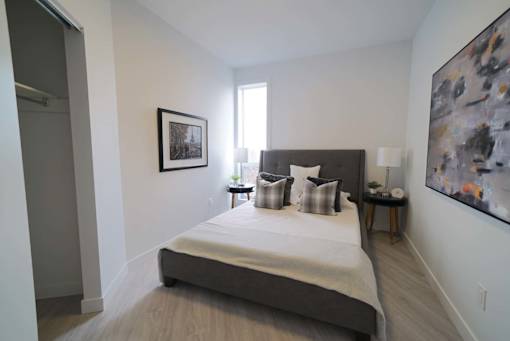 Spacious Bedroom With Closet at 703 St. Anne's Road Apartments, Winnipeg MB