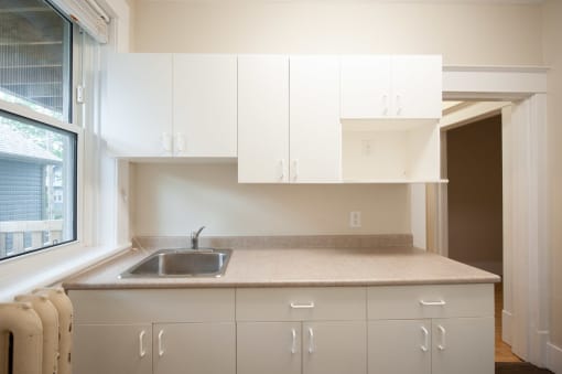 Kitchen at 641 Westminster Apartment Suites for rent in Winnipeg