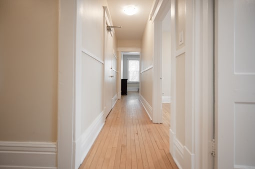 Hallway at 980 Wolseley Apartment Suites