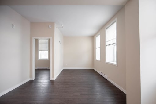Living Area at 300 Tache Apartment, Winnipeg, MB.