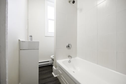 Bathroom at 309 Enfield Apartment Suites for rent in Winnipeg