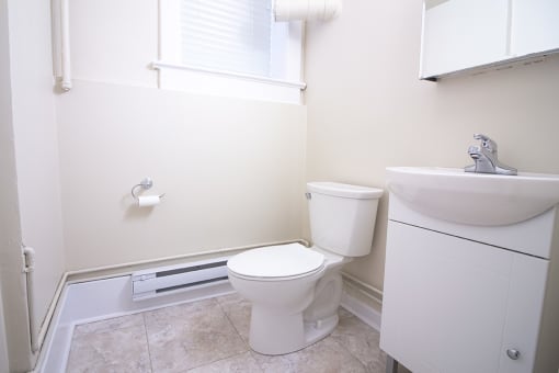 Bathroom at 105 Clarke Apartment Suites for rent