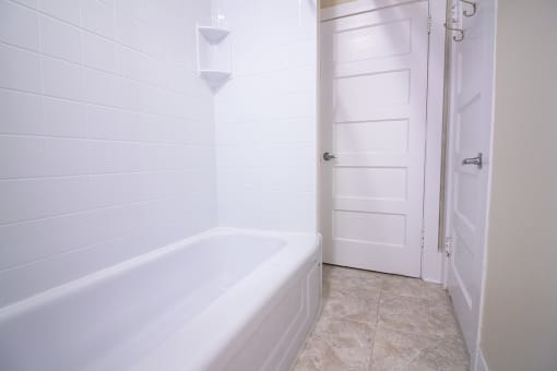 Bathroom at two-bedroom suite for rent in Downtown Winnipeg