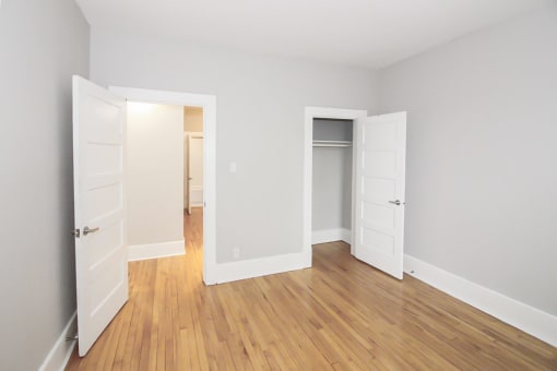 Bedroom at 105 Clarke Apartment Suites in Winnipeg, MB