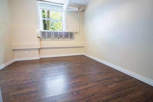 Bedroom at two-bedroom suite for rent
