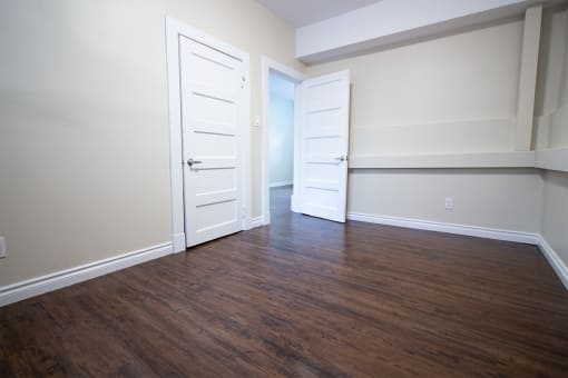 Bedroom at two-Bedroom Suite for rent in Downtown Winnipeg