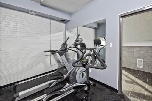 Onsite Fitness Room at 340 Assiniboine Apartment