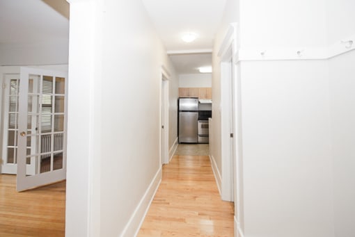 Hallway at 573 Warsaw Apartment Suites for rent in Winnipeg