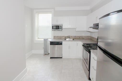 Kitchen at 105 Clarke Apartment Suites for rent in Winnipeg