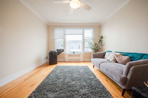 Spacious Living Room at Place St. Boniface Complex