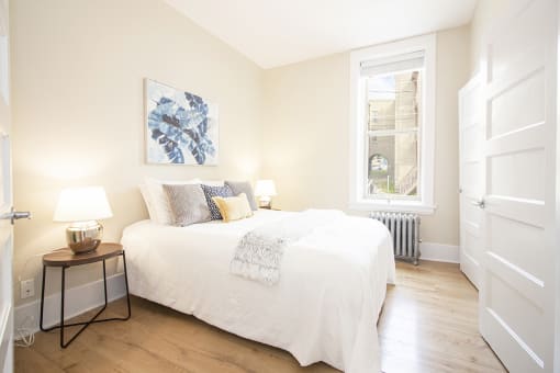 Bedroom at 105 Clarke Apartment Suites for rent in Wpg