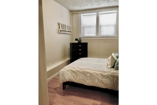 Bedroom at 641 Westminster Apartment Suites for rent in Winnipeg, MB, Canada