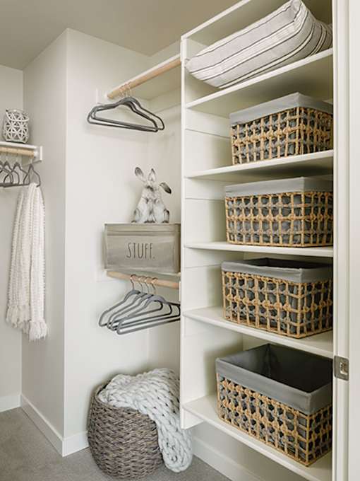 Walk-In Closet optimized at Harbor Heights 55+ Community, Washington