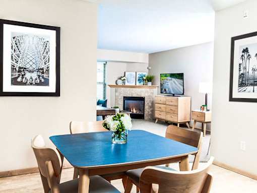 Mill City Apartments - Dining Room & Living Room