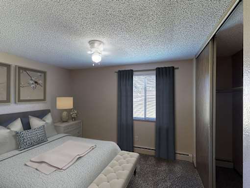 Mountain View Apartments - Bedroom