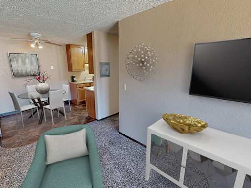 Mountain View Apartments - Living and Dining Room