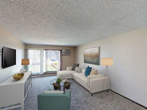 Mountain View Apartments - Living Room