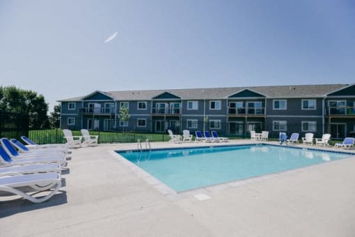 outside pool