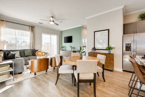 Modern Living Area at Avilla Oakridge, Texas, 75126