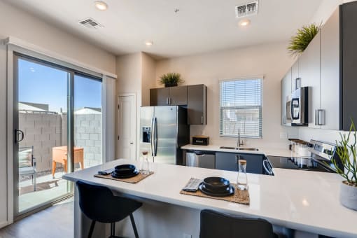 Gourmet Kitchen With Island at Avilla Centerra Crossings, Goodyear, Arizona