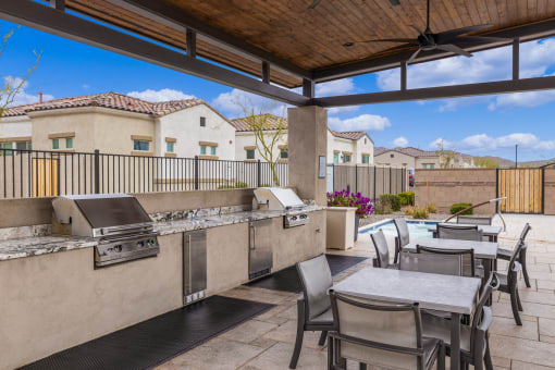 Outdoor Lounge + Grill Area at Avilla Canyon, Phoenix, AZ 85085