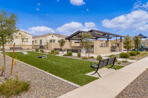 Outdoor Green Space + Game Area at Avilla Canyon, Phoenix, AZ 85085