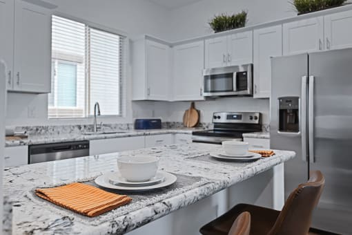 Gourmet Kitchen with Island at Avilla Canyon, Phoenix, AZ 85085