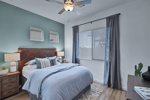 Bedroom with Expansive Windows at Avilla Canyon, Phoenix, AZ 85085